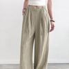 Tencel Linen Wide-leg Pants Women's Summer Thin New High-waisted Straight Loose Casual Mopping Pants