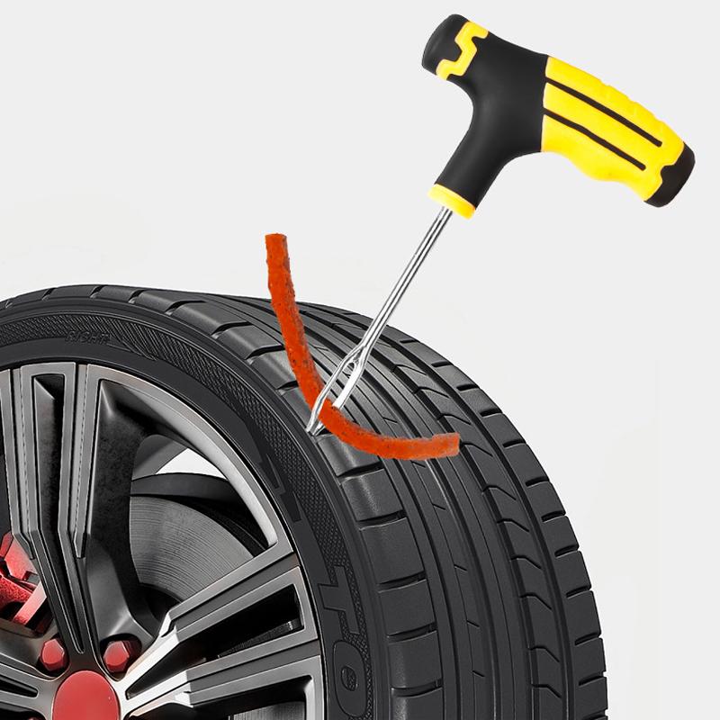 2026-HOT Car Tire Repair Kit Puncture Plug Tools Tyre Puncture Emergency for Tire Strips Stirring Glue Repair Tool Kit Valve Stems 1