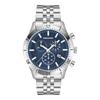 Часы-браслет Ferragamo Master Chrono из серебристого сплава из нержавеющей стали синего цвета