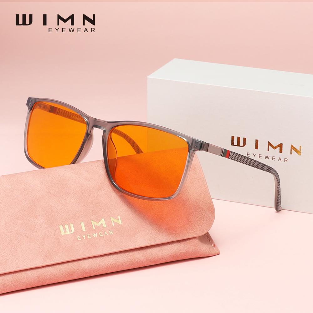 WIMN Anti-Blue Ray Glasses Men/Women Phone Computer Blue Blocking Eyewear Rectangle Reading Eyeglasses