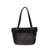 JIAERDI Harajuku Aesthetic Black Itabag Women Heart Bow Casual Shoulder Backpack Ladies Jk Uniform Transparent Handbag Wallet