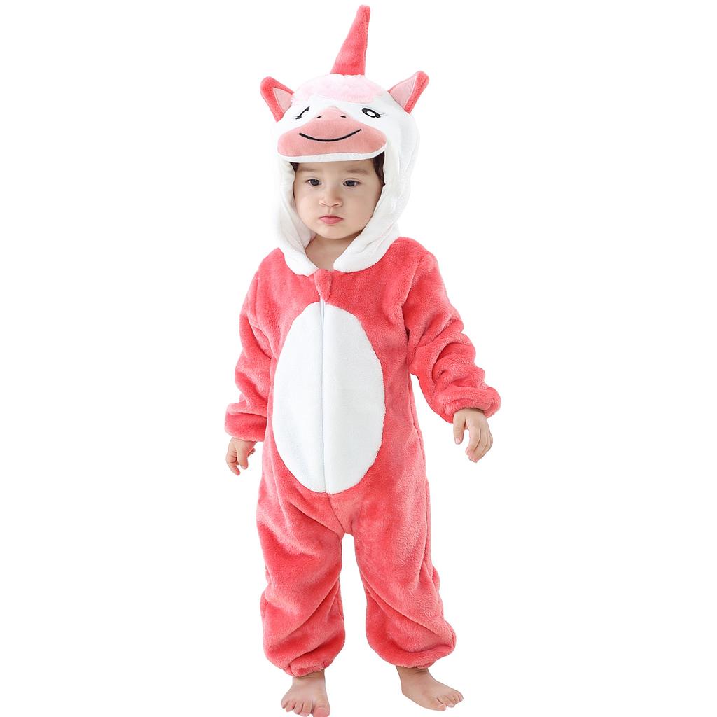 Pajamas Easter Rabbit Baby Rompers Winter Hooded Flannel Sleepwear Toddler Infant Animal Pyjamas Girls Boys Clothes