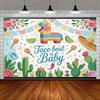 Фон «Taco Bout a Baby», Ткань для фона «Фиеста», Декор для детского душа