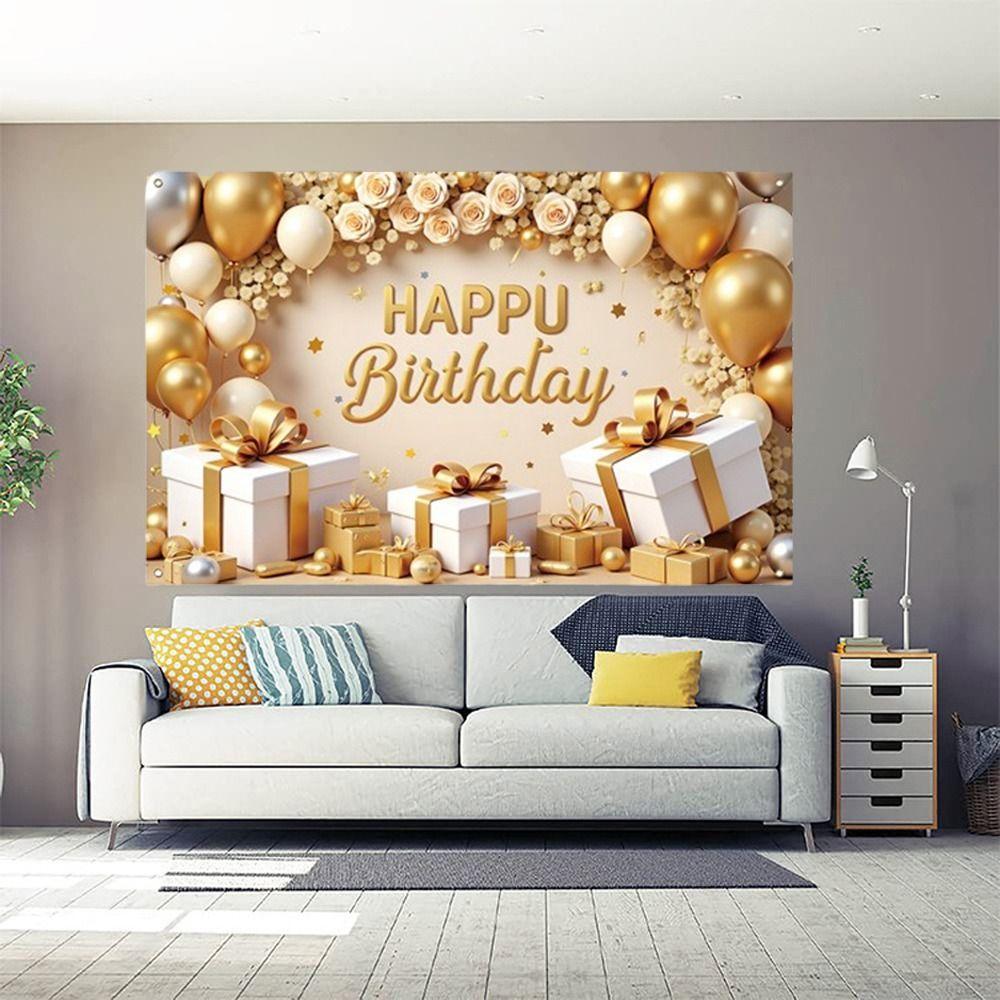 Celebrate Birthday Party Background Polyester Photography Backdrops Banner Poster Holiday Party