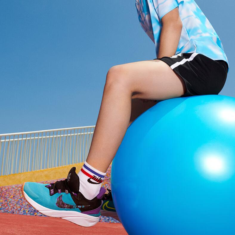 Nike Star Runner 4 SE Comfortable Casual Sports Shock Absorbing Durable Low Top Running Shoes Kids Sneakers Green Purple FJ1805-300