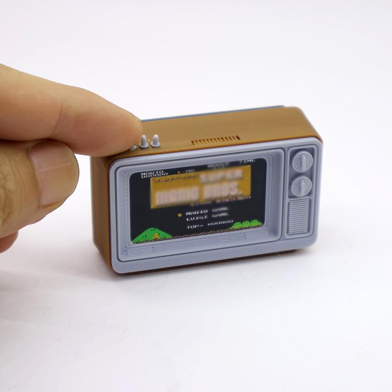 1 шт. 1/12 Кукольный домик Симуляция Миниатюрный Ностальгический Модель ТВ-приставки для игр Декорация сцены гостиной Аксессуары для кукол Игрушки