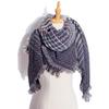 Women's Shawl New Scarf Autumn and Winter Large Plaid Triangle Scarf