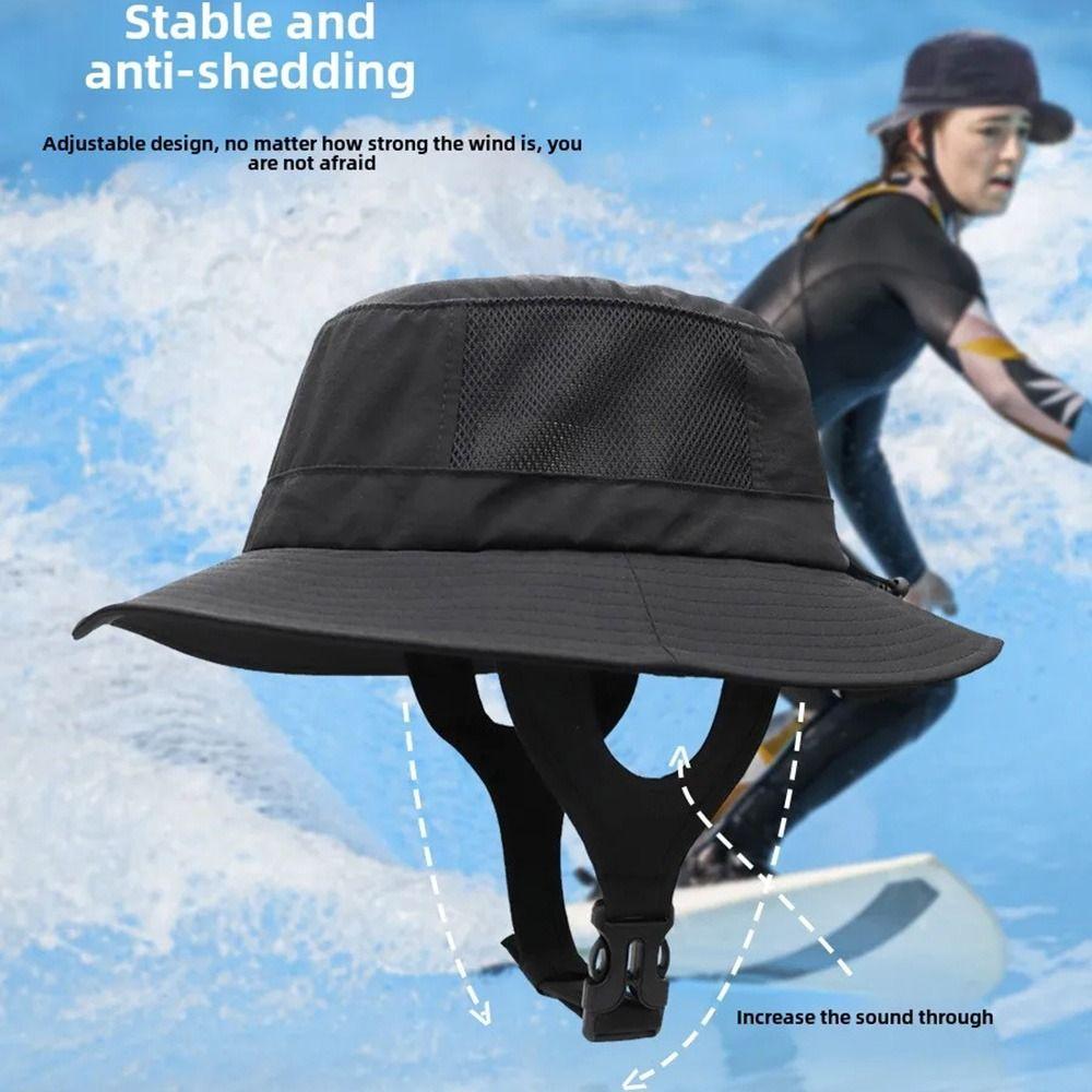 Mesh Beach Surf Cap UPF50+ Summer Bucket Hat Lighweight Sunscreen Fisherman Hat Hiking