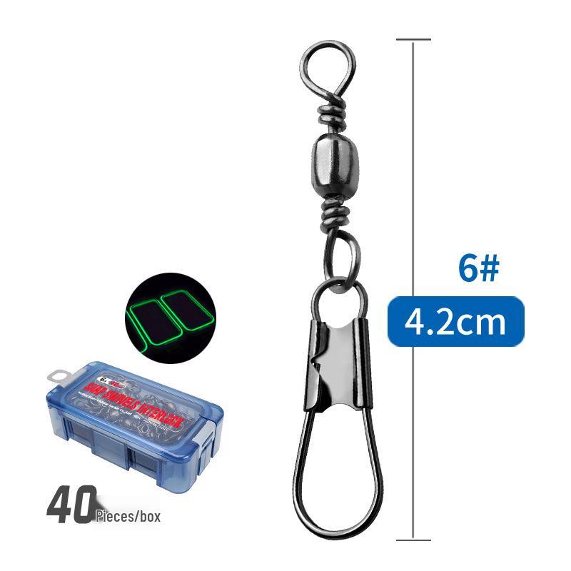 Деревянный набор крючков для креветок с коробкой-кубиком Рубика, светящимися бусинами, вертлюгом, тройником и различными булавками