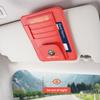 Car Stickers For Alfa Romeo Car Visor Storage Bag ID Card Glasses Organized Clip For Alfa Romeo Giulietta Mito 159 Giulia Stelvi