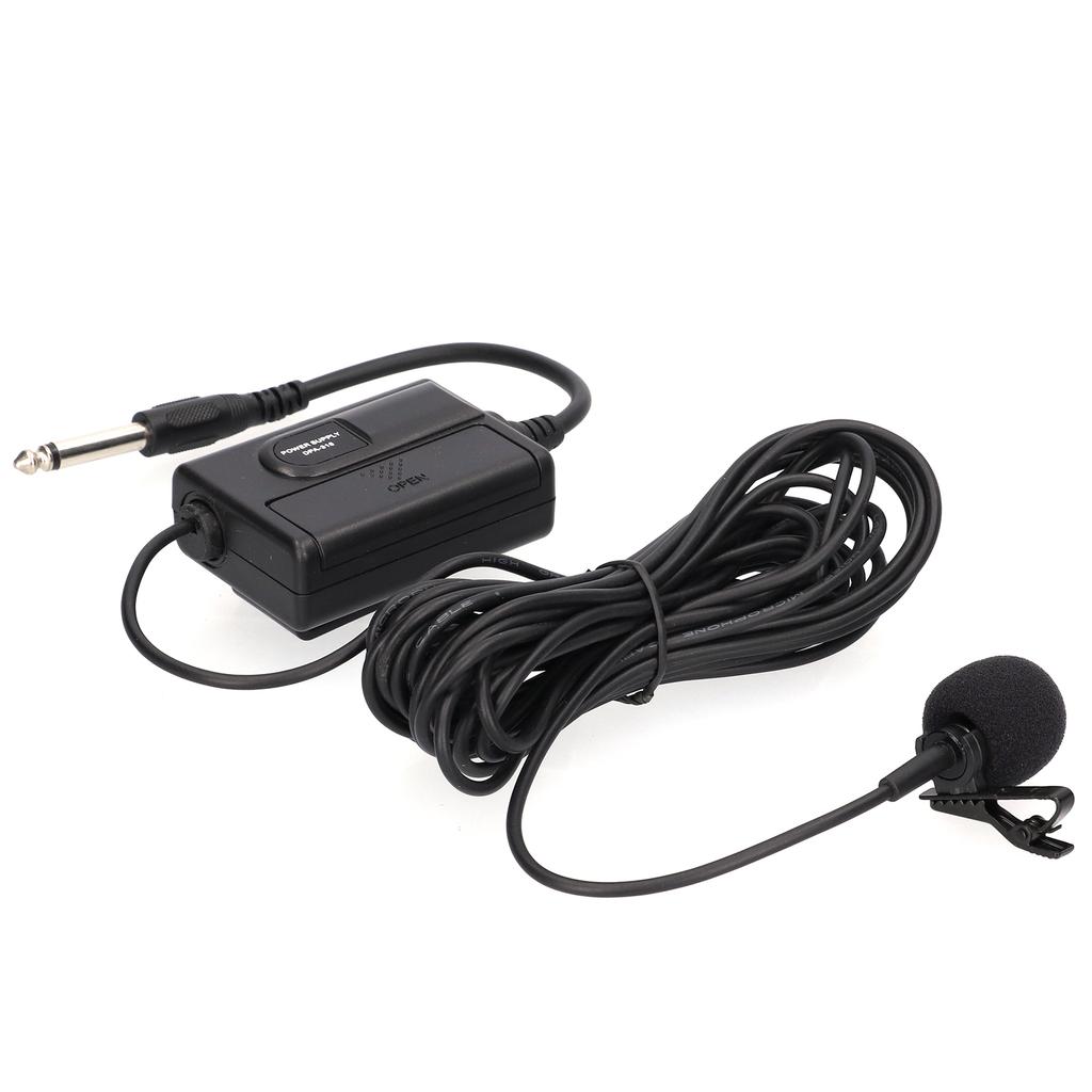 236in Wired Lavalier Microphone Clip On Lapel Condenser Mic for Signal Connection
