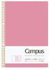 KOKUYO Campus Peelable Notebook Type Loose Leaf B5 26 Holes Regular Horizontal Ruled 50 Sheets Pink Set of 5 Books (Dotted) No-936AT-P