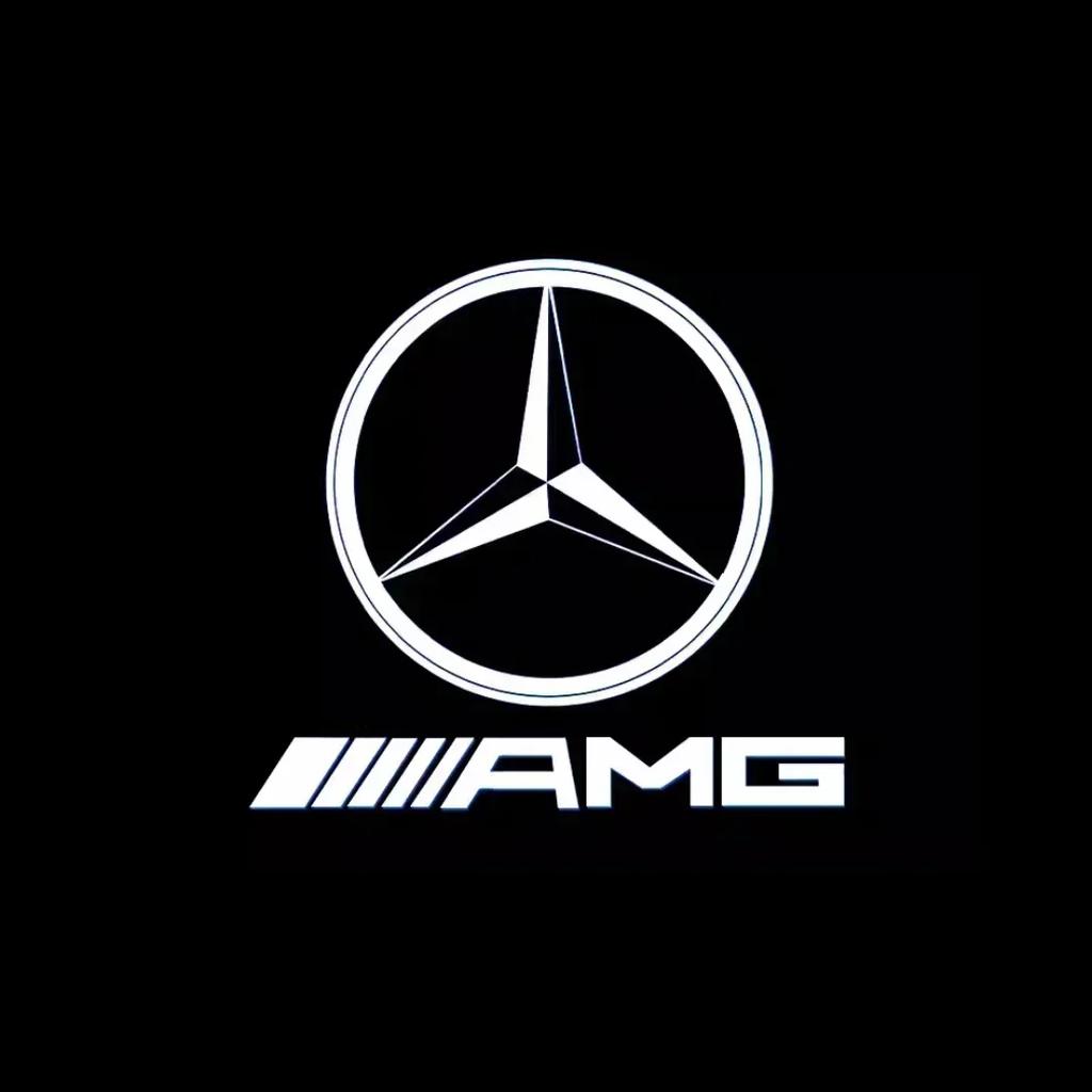 Car Sticker For Benz AMG 2pcs LED Car Doo Projection Welcome Lamp logo light For Mercedes Benz Maybach S Class W221 W222 W223 S