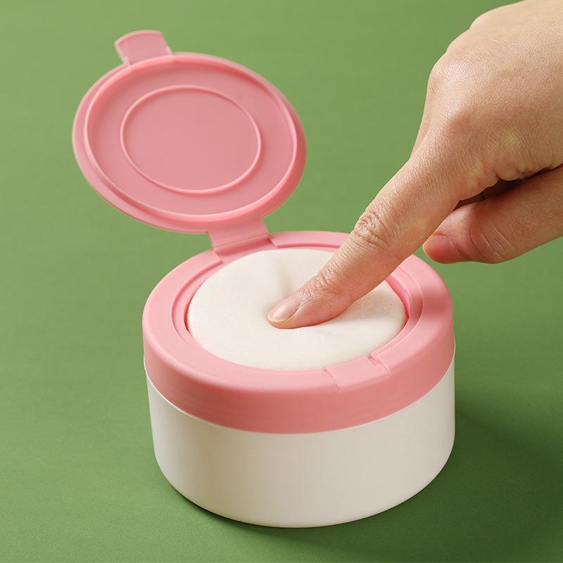 Контейнер для детской присыпки со встроенной пуховкой Портативное, безопасное и пустое решение для хранения для косметического использования новорожденными