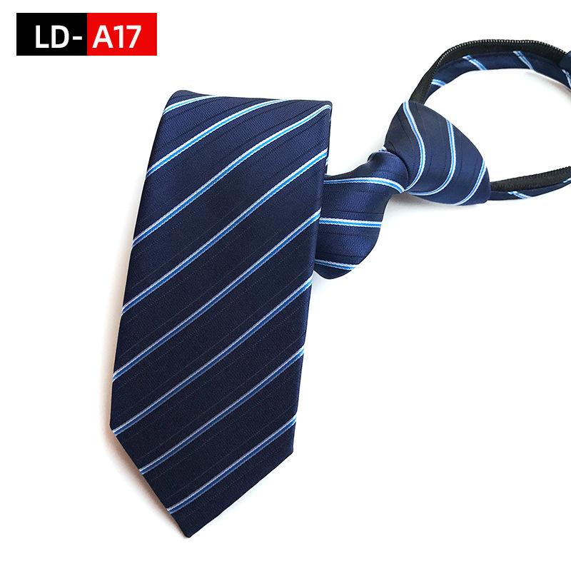 Мужской деловой галстук 8 см, галстук на молнии, ленивый свободный узел, западные украшения