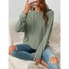 Women's Top Shirt Fall/Winter Long-Sleeve Shirt Knit Pullover Hoodie Pocket Sweatshirt