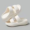 Summer Women Thick Bottom Cloud Slippers Comfort Soft Sole Eva Platform Sandals Woman Double Strap Non Slip Beach Slippers
