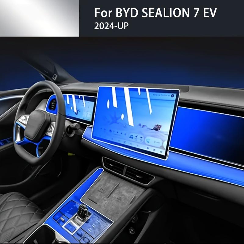 Для BYD SEALION 07 EV 2024-Настоящее время Автомобильная Центральная Консоль Прозрачная TPU Защитная Пленка Антицарапина Ремонтирующая Пленка Аксессуары