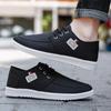 Canvas Shoes for Men Breathable Lace-Up Men Casual Shoes Classic Lightweight Walking Footwear Comfortable Non-Slip Men Sneakers