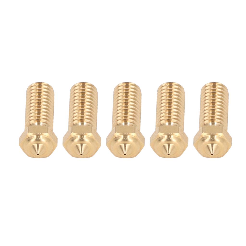 5PCS 3D Printer Brass Nozzle 0.4mm Extruder Nozzle for QIDI X Max3 Smart3 Plus3