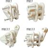 2 Sets of Pontoon Boat Gate Latch Replacement Safety Door Latches Kit Plastic