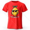 Men's Juice Be Cool Printed T-Shirt 100% Cotton Oversized Fruit Pun Graphic Tees for Women Summer Tops Chill Streetwear
