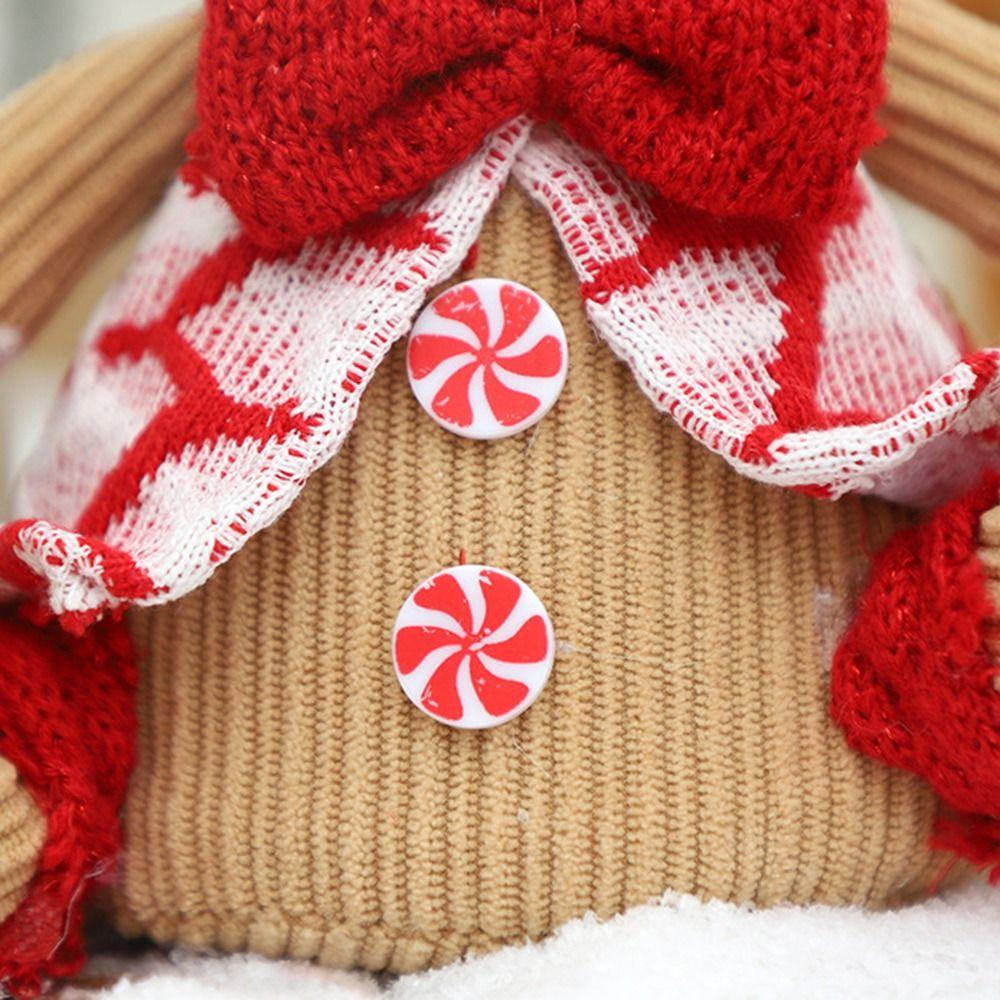 Светящаяся кукла Пряничный человечек Огни Мягкий материал Рождественская фигурка Рождественские украшения Для дома