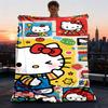 1 шт. Плед Hello Kitty для улицы, легкий фланелевый плед для путешествий, кемпинга, гостиной, дивана, кресла, мягкий