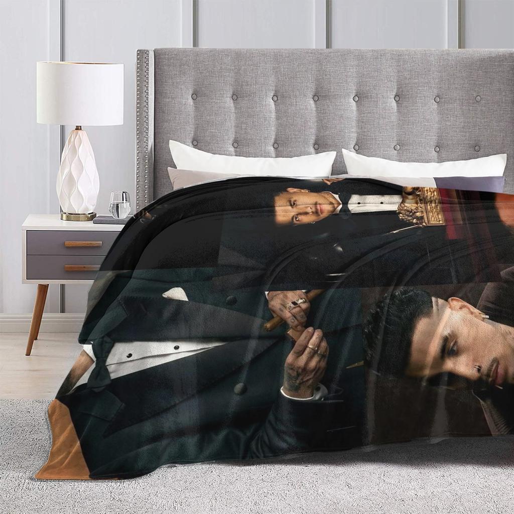 Rauw Alejandros Soft Warm Blanket  Girls Boys Plush Throw Blanket Fashion Living Room Flannel Bedspread Sofa Bed Cover