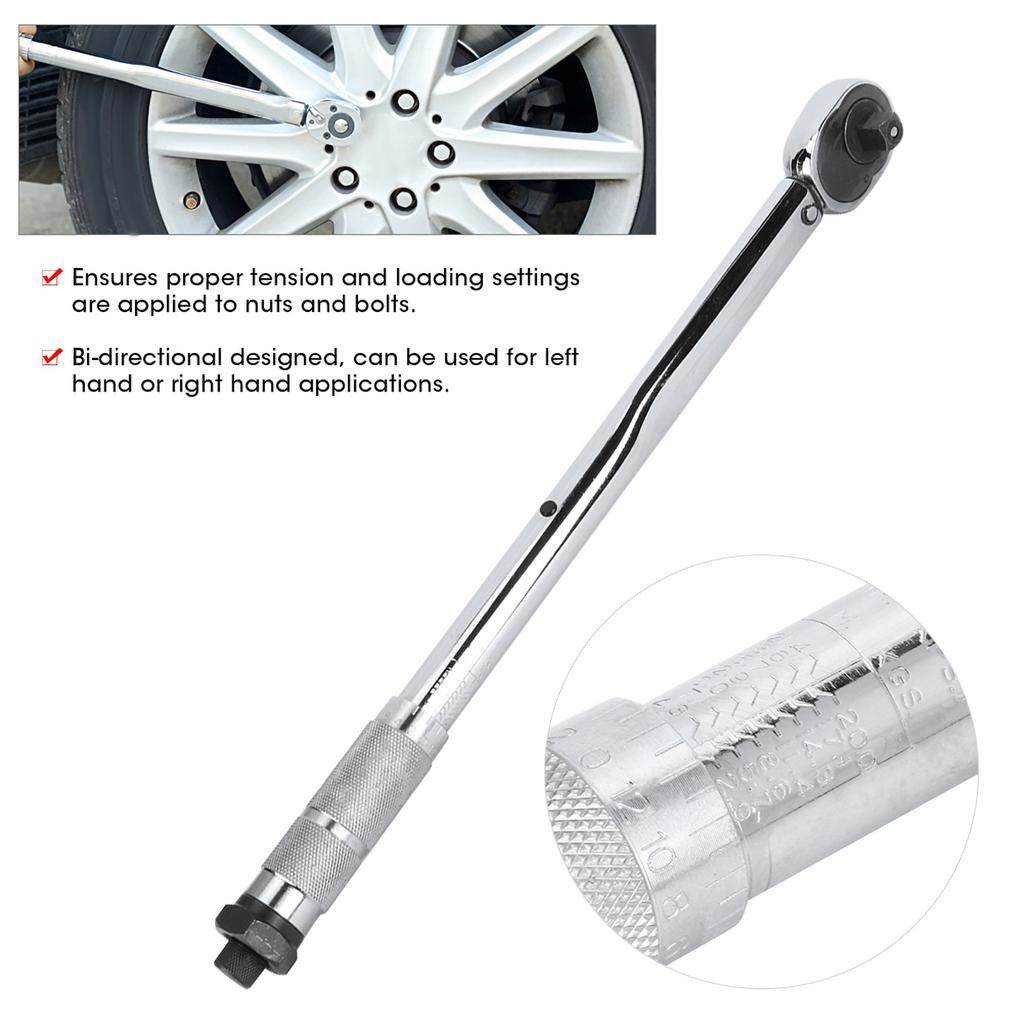 12in 28210Nm Torque Wrench High Precision Preset Ratcheting Spanner Car Repair ToolsWith