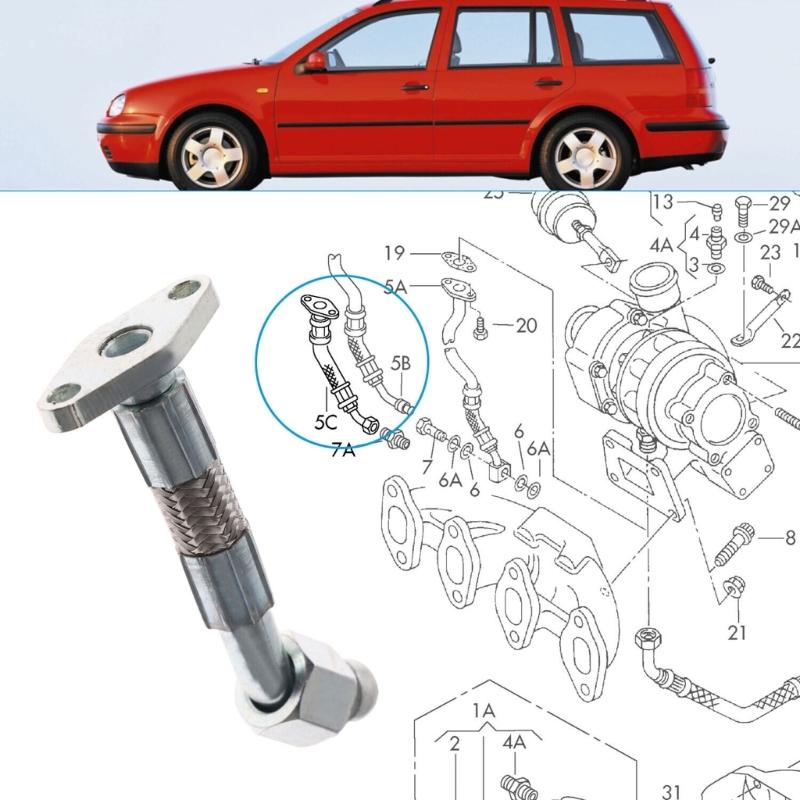 Трубка возврата масла для гольфа 038145736C Сменный шланг возврата масла турбокомпрессора двигателя