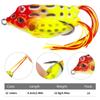 Realistic Topwater Frog Soft Bait Lure Set - Sharp Hooks for Bass and Saltwater Freshwater Fishing