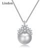 Женское ожерелье Lindon, кулон из медного сплава, циркон, модный подарок