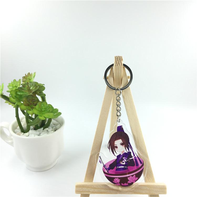 Аниме игры Вэй Усянь Лан Чжань персонаж мультфильма акриловый брелок металлическое кольцо автомобильная сумка украшение для ключей аксессуар подарок аниме подарки кулон