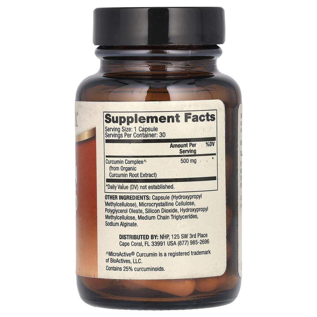 Dr. Mercola Curcumin Advanced, 30 Capsules (500Mg Per Capsule)