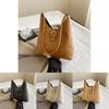 Stylish Fashionable Lightweight Luxury Shoulder Bag For Casual Commuting And Trendy Outings In Black White Khaki Almond And Brown