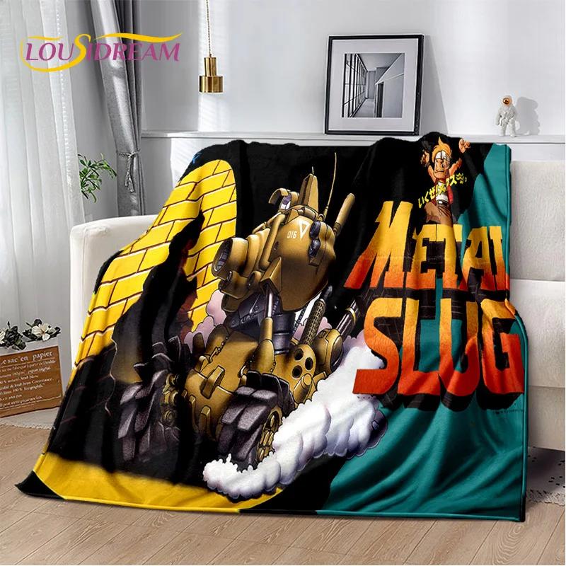 Metal Slug Classic Retro Game Cartoon Soft Flannel Blanket for Beds Bedroom Sofa Picnic,Throw Blanket for Cover Outdoor Leisure