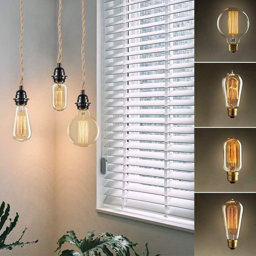 Hemp Rope Line Restaurant Lighting Fixture Lamp Adapter Pendant Lamp Lamp Bases Ceiling Light