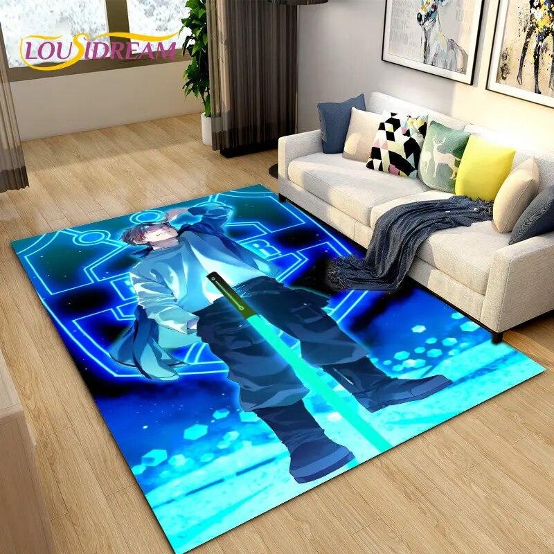 World Trigger Аниме Мультфильм Коврик, Коврик для гостиной Спальня Диван Коврик Украшение, Дети играют Нескользящий напольный коврик