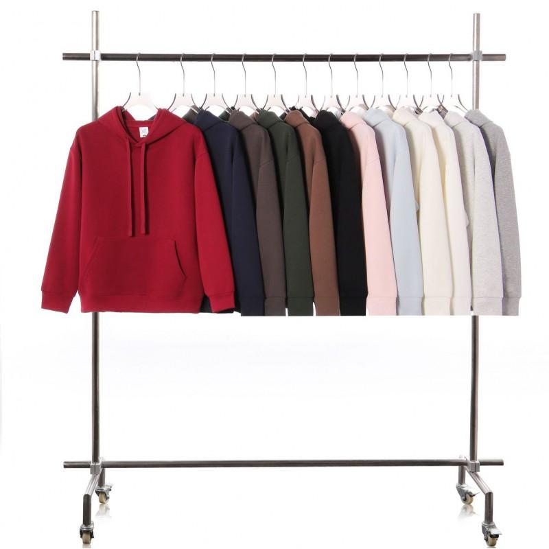 Oversized Heavyweight 350g Cotton Hoodie Men Women Casual Streetwear Pullover Sweatshirt