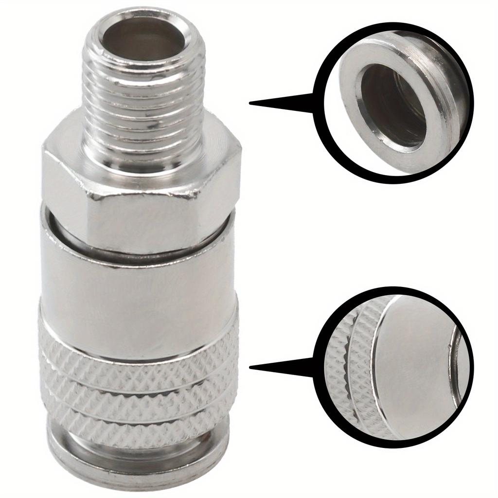 Pneumatic Fitting G1/4 Male Thread EU Standard Quick Connector For Air Compressor 53mm Length Air Compressor Tool Parts