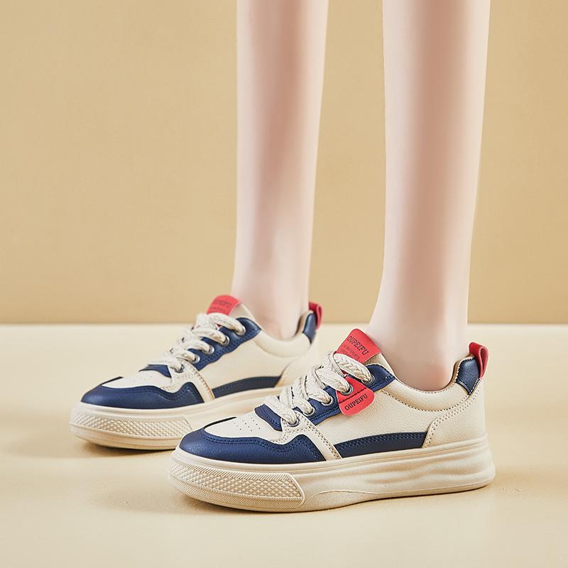 Fashion 2024 Autumn Fashion New Women's Comfortable Solid Color Lace-up Low-top Simple Sports Shoes