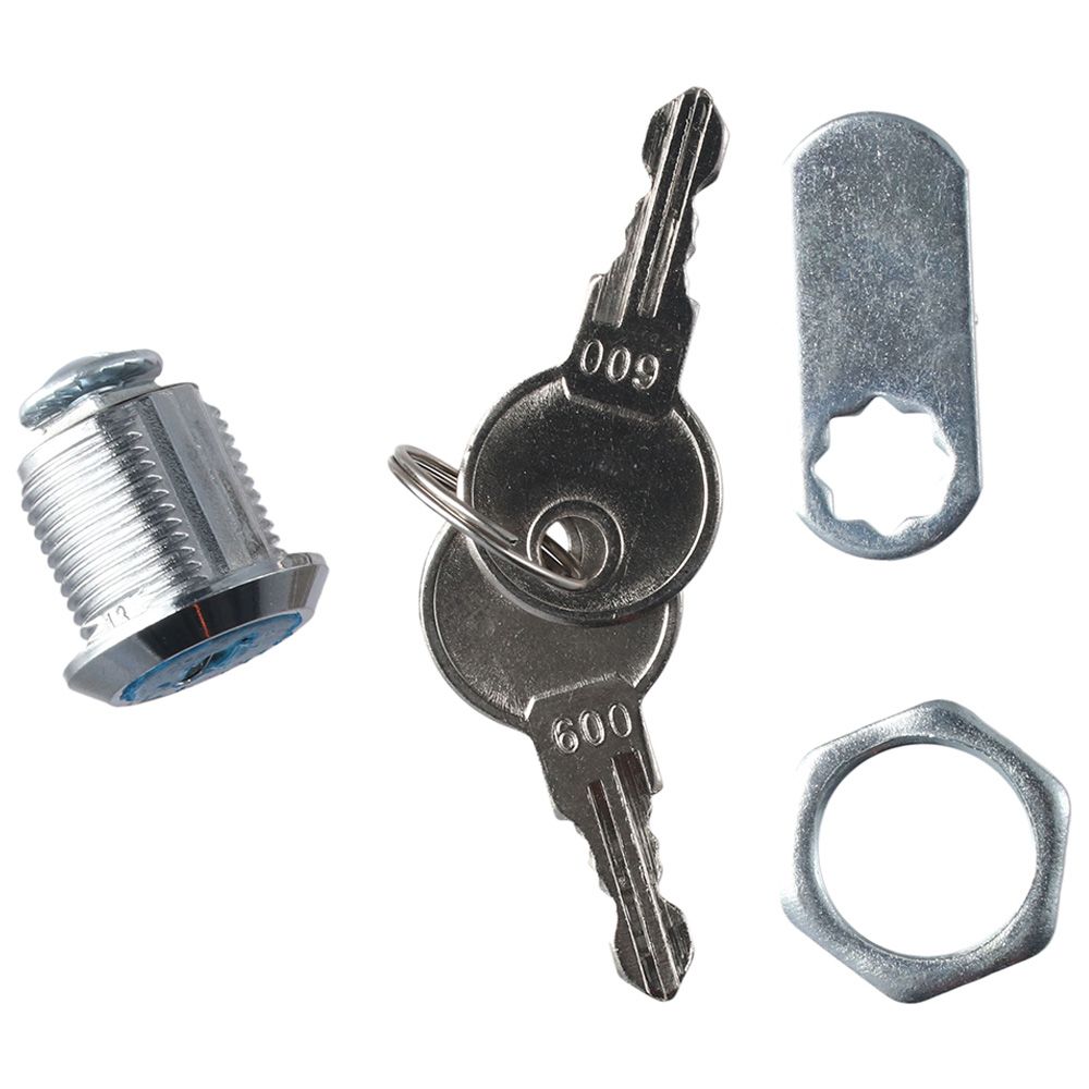 1 Pack Cabinet Locks with Keys, Zinc Alloy 5/8" Cam Lock keyed Alike, Tool Box Locks with Keys Security File Drawer Mailbox