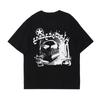 Punk Retro Top Y2K Cotton T-shirt Graphic Print O-neck T-shirt Hip-hop Street Wear Loose Short-sleeved T-shirt