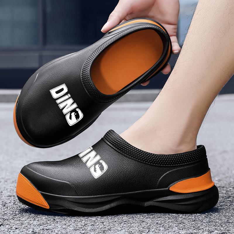 Новые мужские тапочки из ЭВА, зимние мужские повседневные рабочие туфли для ванной, кухни, с толстой подошвой, водонепроницаемые, противоскользящие, для улицы, для снега