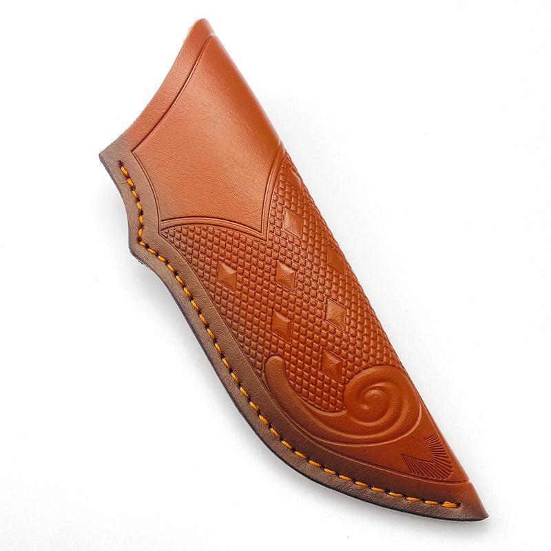 Cowhide Knife Sheath Outdoor Small Straight Knife Set Belt Loop Hunt Multi Holster Carry Sheath Camping Leather Knife Scabbard
