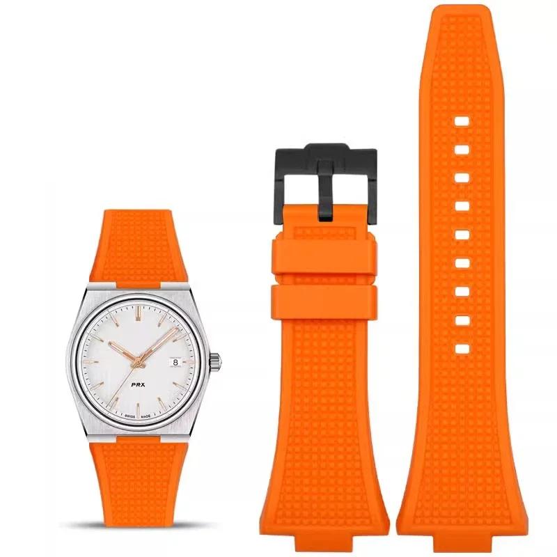 Для Tissot PRX резиновый ремешок T137 ремешок Super Player 40мм мужские наручные часы ремешок T137407 T137410A сменный ремешок на запястье 27x12мм