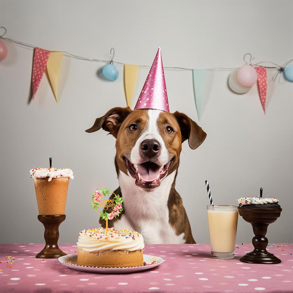 Элегантный С Днем Рождения торт Топпер для украшения вечеринки Украшения для торта на день рождения Акриловые украшения для вечеринки по случаю дня рождения