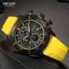 Men's Watch With Silicone Strap Chronograph Quartz Wristwatches Glow Waterproof Wrist Watch, Ideal Choice for Gifts 2211
