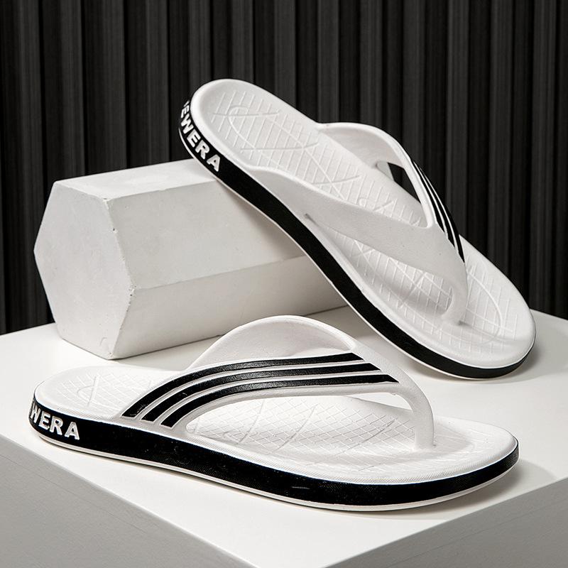 Новые простые шлепанцы мужские нескользящие повседневные кусачки для ног мужские пляжные модные крутые тапочки